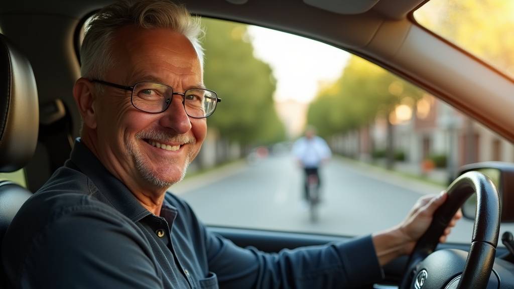 Console centrale d'une berline avec levier de vitesse automatique