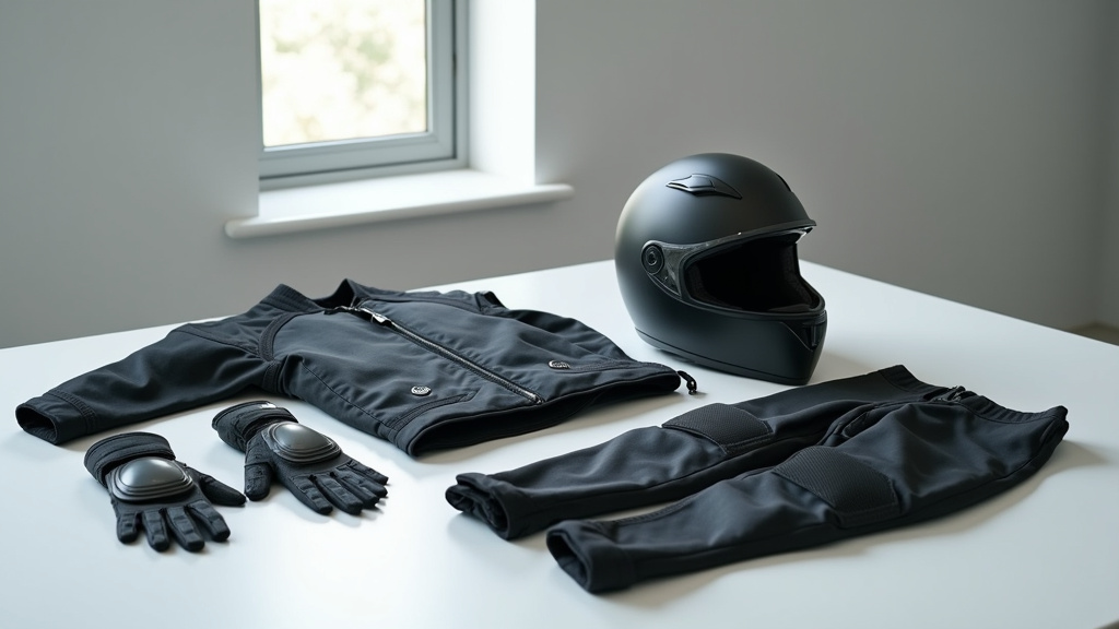 Équipements moto avec éléments réfléchissants pour améliorer la visibilité nocturne