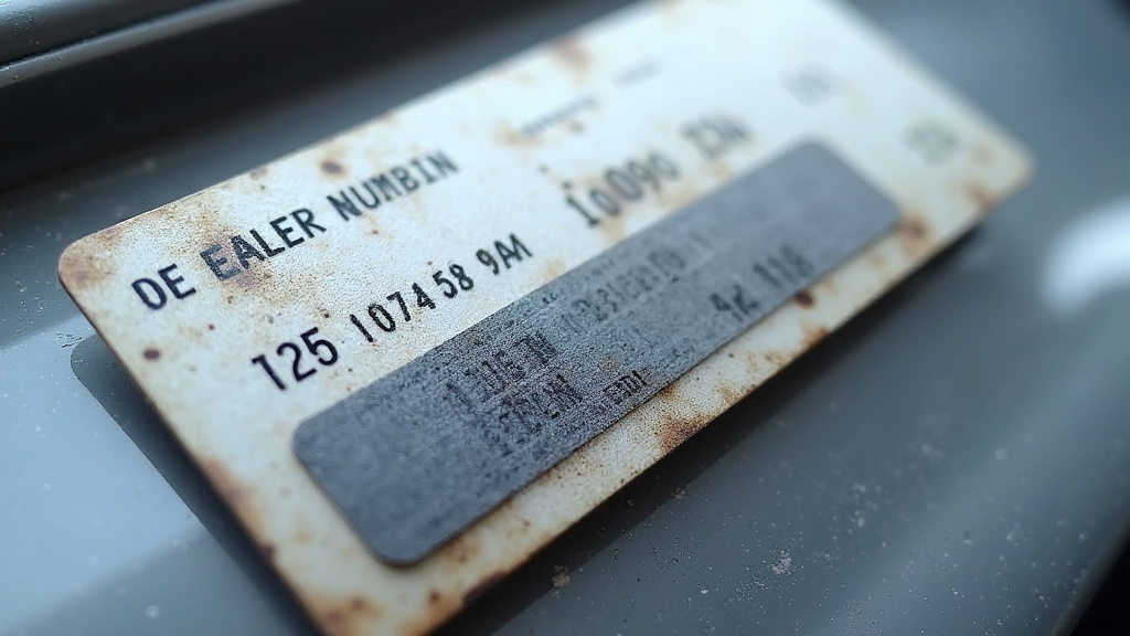 Écran d'ordinateur affichant un rapport d'historique de véhicule avec numéro VIN