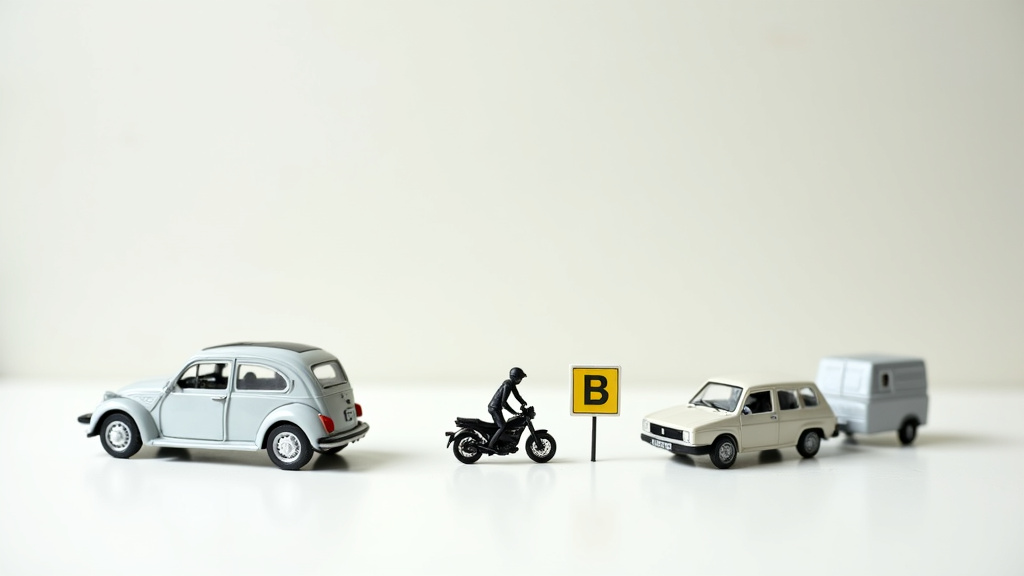 Différents types de véhicules autorisés avec le permis B