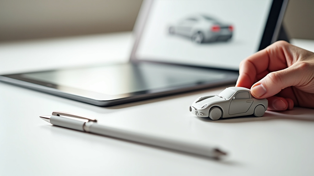 Bureau de style automobile moderne avec designers travaillant en équipe sur projets collaboratifs